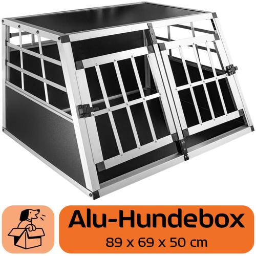 Hundetransportbox Hundebox Auto Alu Hunde Transportbox Aluminium Kofferraum Transport Box für Hund