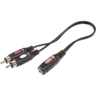 Speaka Professional - SP-7870256 Cinch / Klinke Audio Anschlusskabel [2x Cinch-Stecker - 1x Image