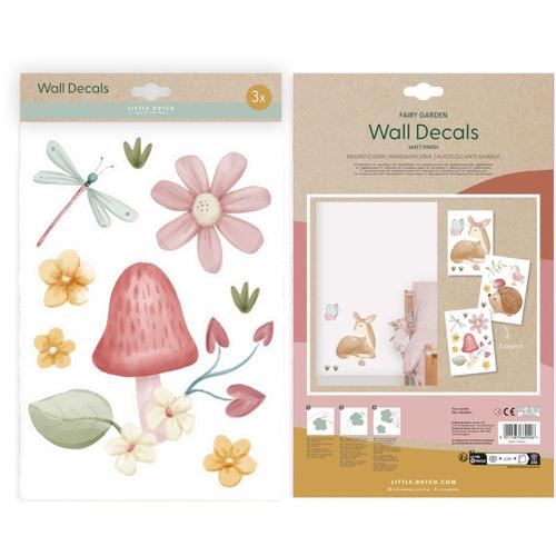 Little Dutch - Wandsticker Set Fairy Garden A4 (3x St.)