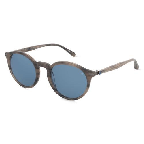 Scotch & Soda 8023 Herren-Sonnenbrille Vollrand Rund Acetat-Gestell, Grau