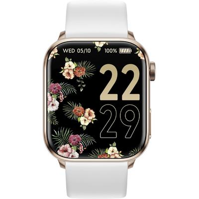 Smartwatch ICE-WATCH "ICE smart 2.0 - 1.96", weiß, Smartwatches, Armbanduhr, Damenuhr, Silikonarmband, Bluetooth Image