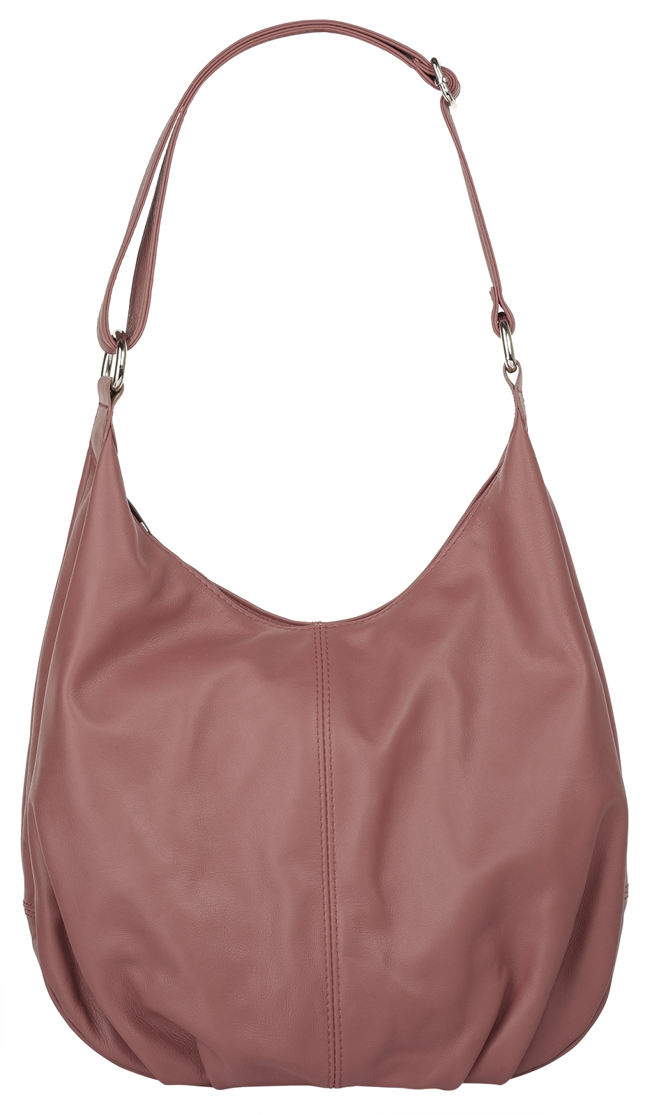 Shopper CLUTY, Damen, Gr. B/H/T: 31cm x 28cm x 7cm onesize, rosa (alt, rosa), Leder, leicht glänzend, unifarben, Taschen, echt Leder, Made in Italy Image