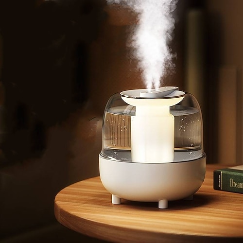 5000ml Luftbefeuchter USB Doppelsprühanschluss Starker Nebel Aromadiffusor Ätherisches Öl Elektrischer Lufterfrischer für Zuhause Schlafzimmer Büro Image