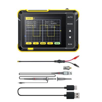 Handheld Digital Oscilloscope Portable 400V Voltage Measurement 200KHz Bandwidth 2.5MS/s Real-time Sampling Rate