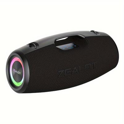 TEMU Zealot S78 100w Portable Subwoofer Wireless , , Rgb , Tws Pairing, Charging, 24000mah Battery, , 36 , Bass. Charging , Phone/tablet/tv. For , Car, , Camping.