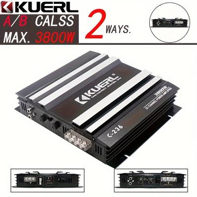 TEMU Kuerl 3800w 2- Ab , 12v For Subwoofer And , Universal Driving , Optional Hd , Electrical - Universal Car