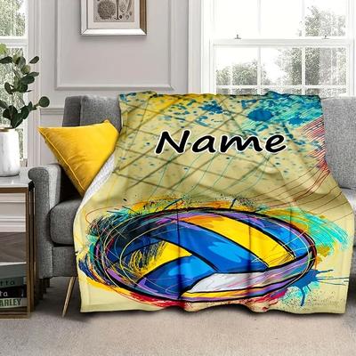 TEMU Customizable Volleyball & Blanket - , , And - For , Bed, Decor - For