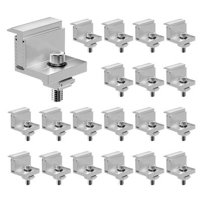 Solar Panel Z Mounting Brackets, Solar Panel End Clamps, Z Brackets for RVs, Campers, Boats, Walls, Roof