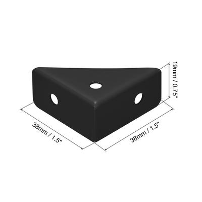 6Pcs Angle Corner Brackets Braces Joining Support with Screws