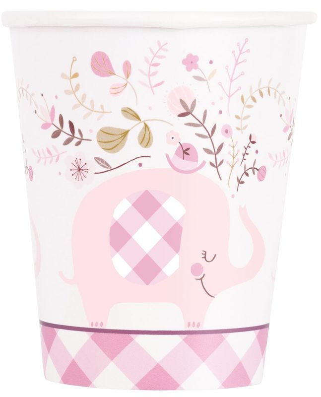 Baby Shower Elefant Mädchen 8 Becher Image