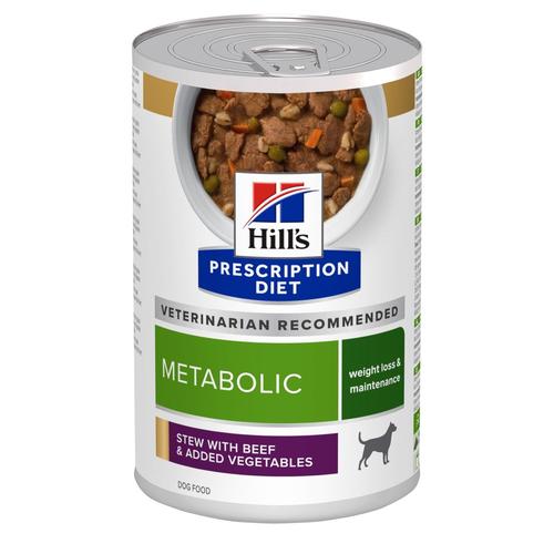 24x 354g Hill's Prescription Diet Metabolic Weight Management mit Rind Hundefutter nass