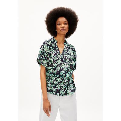 STAACY DITSY FLORAL - Frauen Relaxed Fit Bluse - blau (Größe: S)