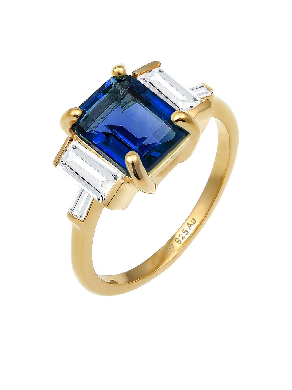 Elli PREMIUM Ring Damen blau, 54 Image