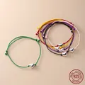 La Monada Cuore Filo Rosso Per La Mano Bracciale In Argento Sterling 925 Filo Rosso Corda Braccialetti Per Le Donne Argento 925 Colore