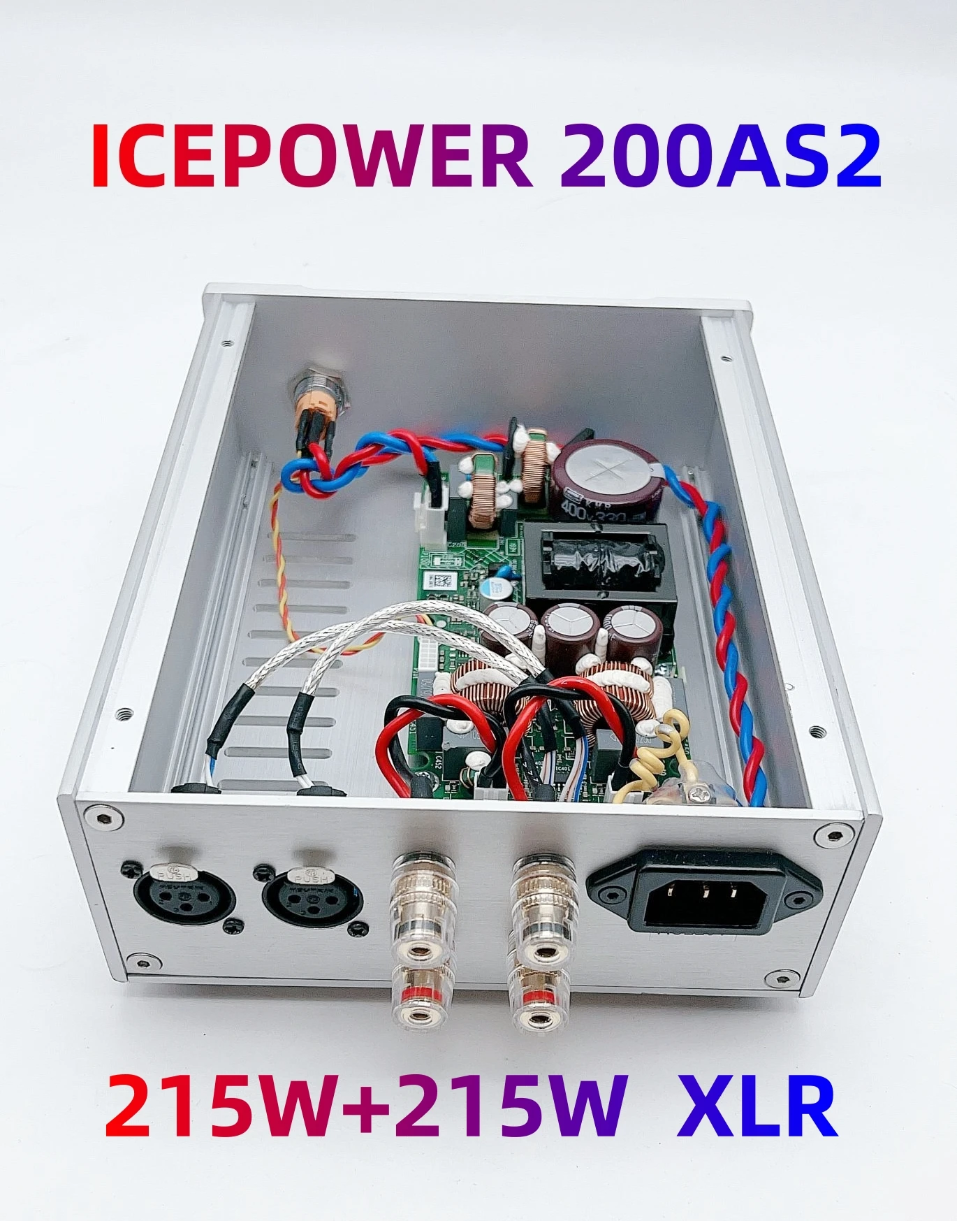 Neueste ice power 215 as2 w * 2 xlr hifi digitale stereo-leistungs verstärker platine bühne audio leistungs verstärker Image