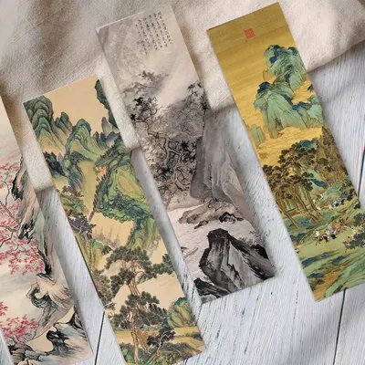 30 stücke alte Tinte und Landschafts malerei chinesische Lesezeichen Lese seite Logo Tagebuch Notizbuch Lesezeichen Karte Student kreative Geschenk Image