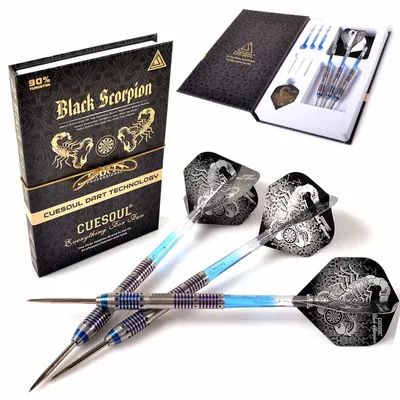 CUESOUL Professional Black Scorpion 22 g/24 g/26 g blauer Wolframstahlspitzen-Dart Image