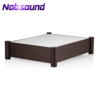 Nob sound hifi röhren verstärker gehäuse holz aluminium für diy röhren verstärker chassis box Image