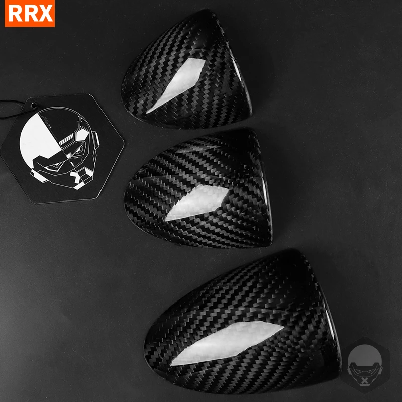 Real Carbon Fiber Gauge Pod Pointer Dashboard Trim Abdeckung Für Nissan 350Z Z33 Dekorative Auto Innen Retrofit Zubehör Image