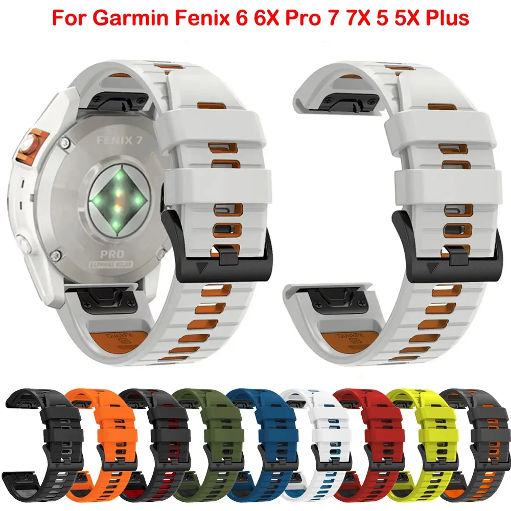 Instinct 2X QuickFit 22 26 mm Silikon-Uhrenarmband für Garmin Fenix 5 5X 6X 7 7X Pro/Epix Pro/MARQ/Enduro 2 Correa Armbandbänder Image
