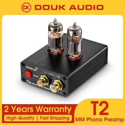 Douk Audio HiFi Vakuum 6J5 Rohr MM Phono Preamp Stereo Mini Plattenspieler Phonographen Image