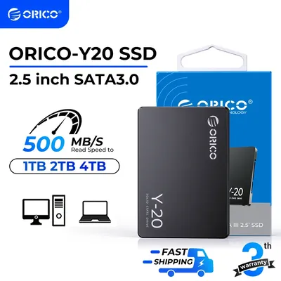 ORICO 4 TB SATA SSD 2,5 Zoll internes Solid-State-Laufwerk bis zu 500 MB/s SATA III 6 Gbit/s Desktop-Laptop NAS DIY externes Laufwerk Y20