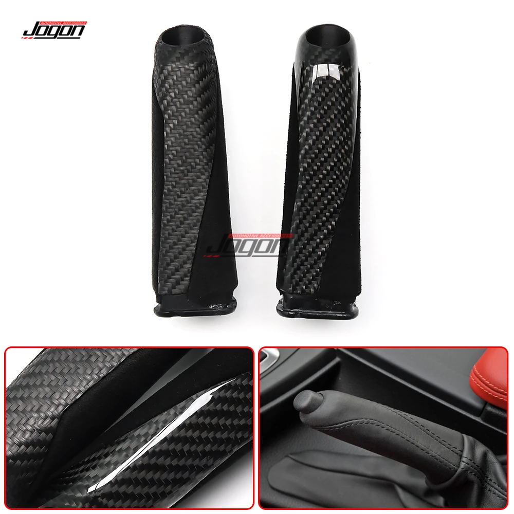 Carbon Fiber Handbremse Abdeckung für BMW F20 F30 F23 F32 F33 1 2 3 Serie M2 M3 M4 F80 F82 f83 F87 Getriebe Kopf Grip Griff Hebel Image