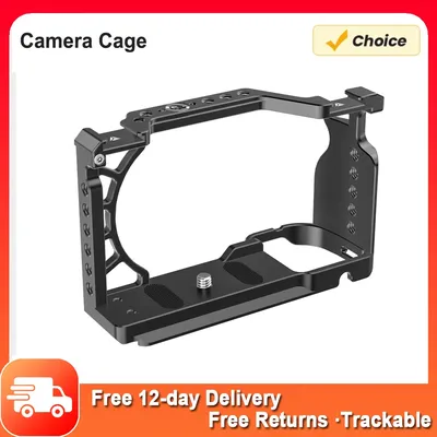 Kamera käfig Kamera Video käfig mit kalter Schuh halterung 1/4in & 3/8in Aluminium legierung für Sony A6500/A6400/A6300/A6100/A6000 Kamera käfig
