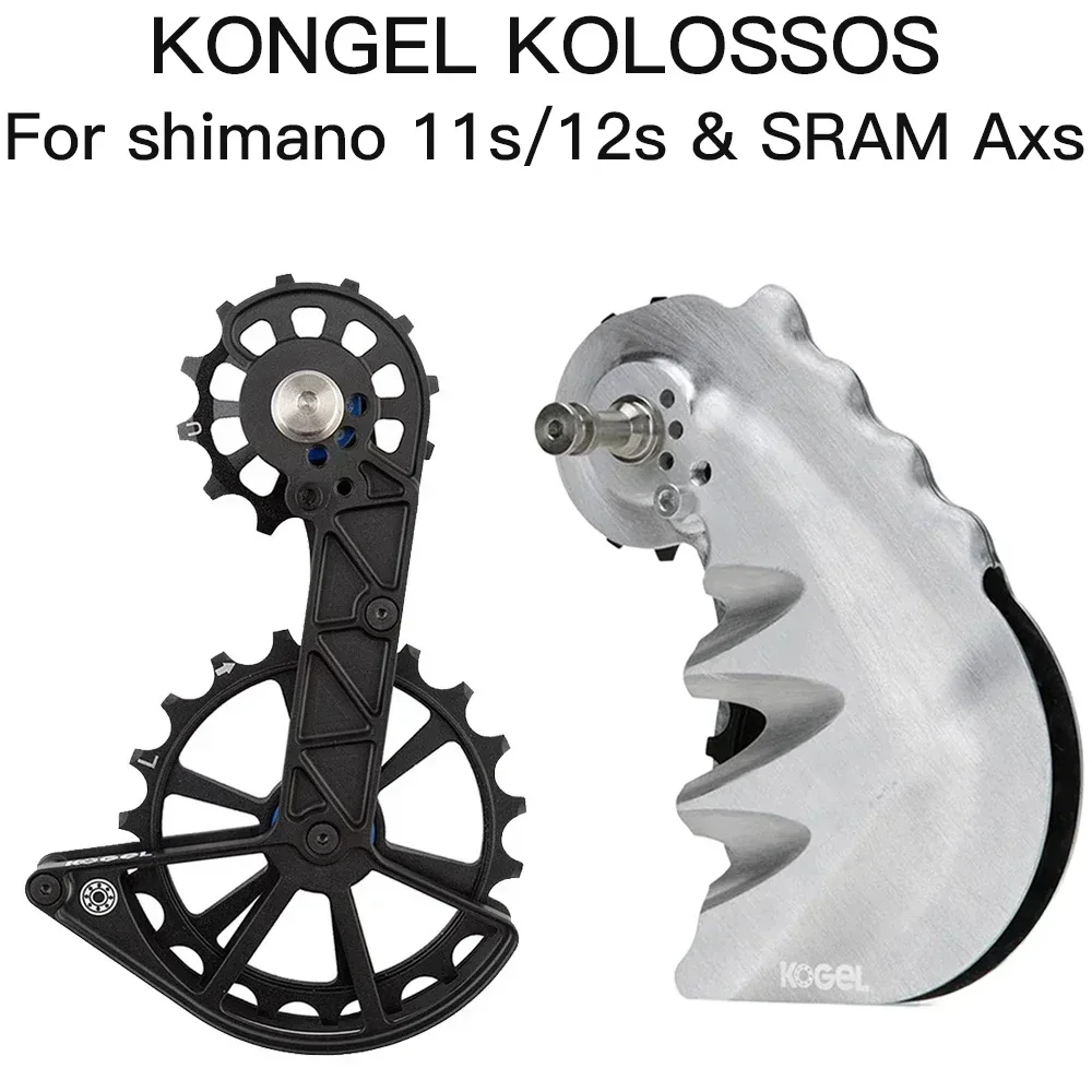 Kolossos Schaltwerk-Riemenscheibenrad, übergroßes Lager 82 g für 105 ULTEGRA R9100 R8000 11s & Sram Red Force eTap AXS 12 Geschwindigkeiten Image