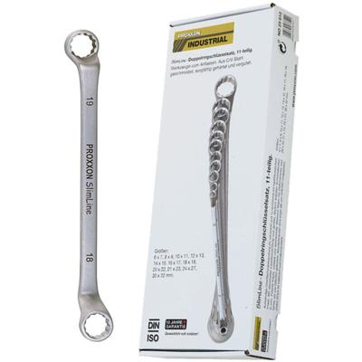 Proxxon - SlimLine Doppel-Ringschlüsselsatz von 6 x 7 bis 30 x 32 mm (11-teilig) - 23812 Image