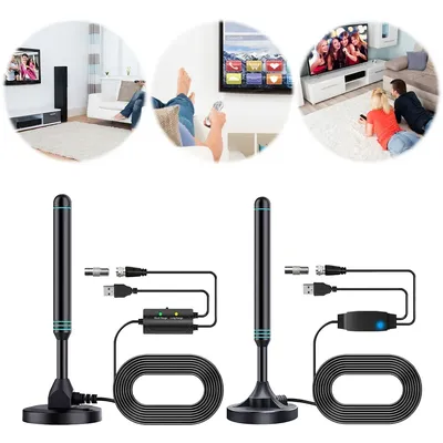 4K/1080P HD Digitale TV-Antenne Magnetfuß 480+ Meilen Tragbare HD-TV-Antenne VHF UHF Digitale HD-Antenne für DVB-T2 TV HDTV