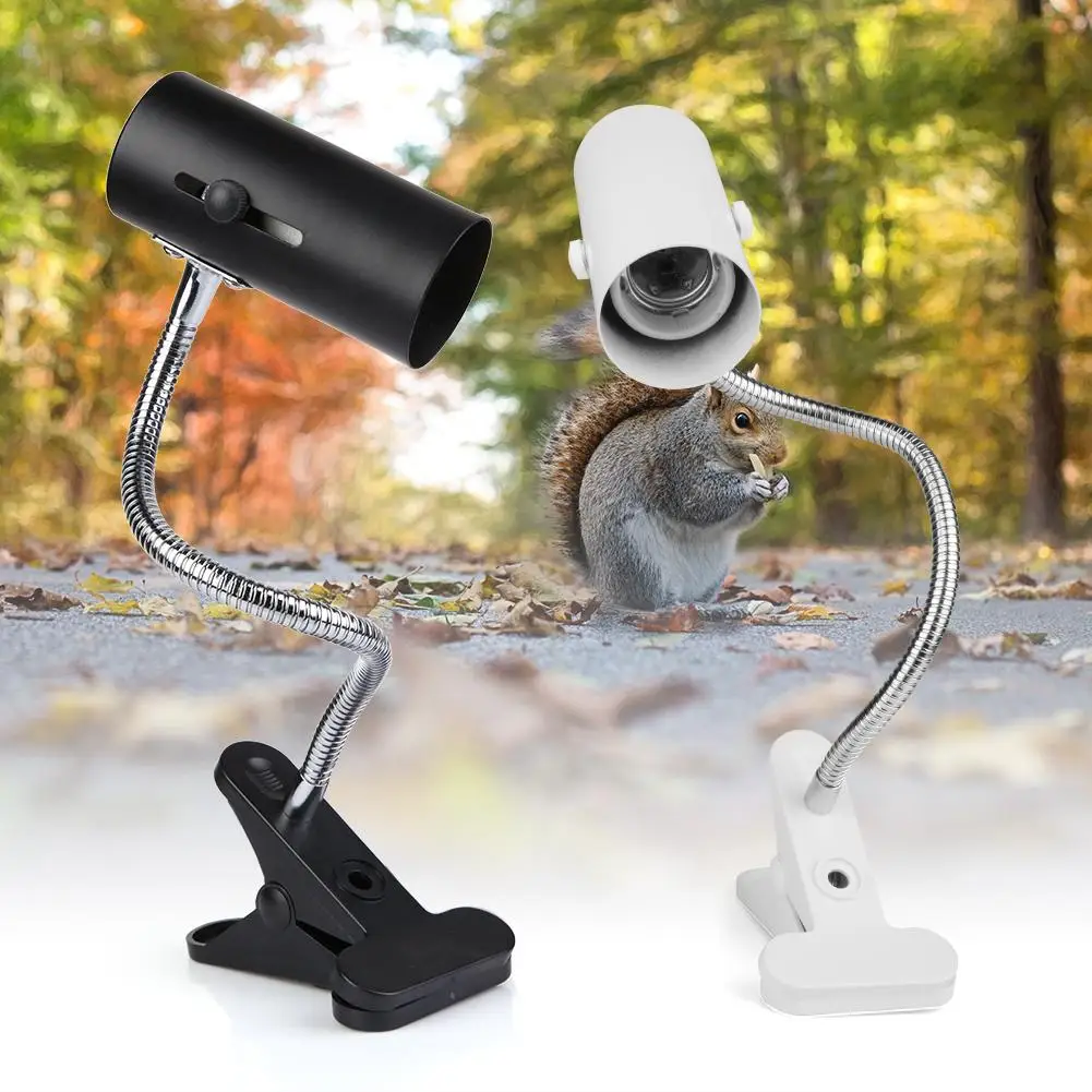 Lampen sockel halter Schildkröten tank Heiz lampen set Dreh lampe mit Abdeckung langlebiges Reptil E27 Lampen fassung Kit Licht halter Image