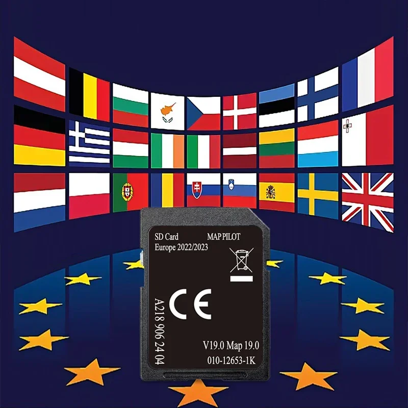 A2189062704 EU Maps Sat Nav SD Card New Genuine for Mercedes B-Class W176 CLA GLA Car 2025 Latest GPS 32GB