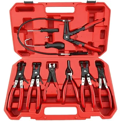 For 9-Piece Set Of Automotive Water Pipe Clamp Pliers, Automotive Pipe Bundle Pliers, Hose Clamp