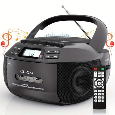 TEMU Portable Cd , Usb , Speakers, , Aux, , A-b