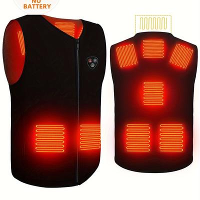 TEMU Usb Vest For Men And Women - V-neck Design, 3 Heating , Rapid 3s Heat-up, 8 Heating , Lightweight & Portable, Cold (power Bank Not Included)