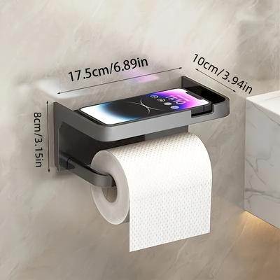 TEMU -install Phone - No-drill, -mounted Bathroom Organizer