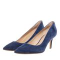 Lauren Ralph Lauren Hohe Schuhe - Lanette-Pumps-Dress - Gr. 36 (EU) - in Blau - für Damen - aus Leder & Leder & Synthetische Fasern & Leder