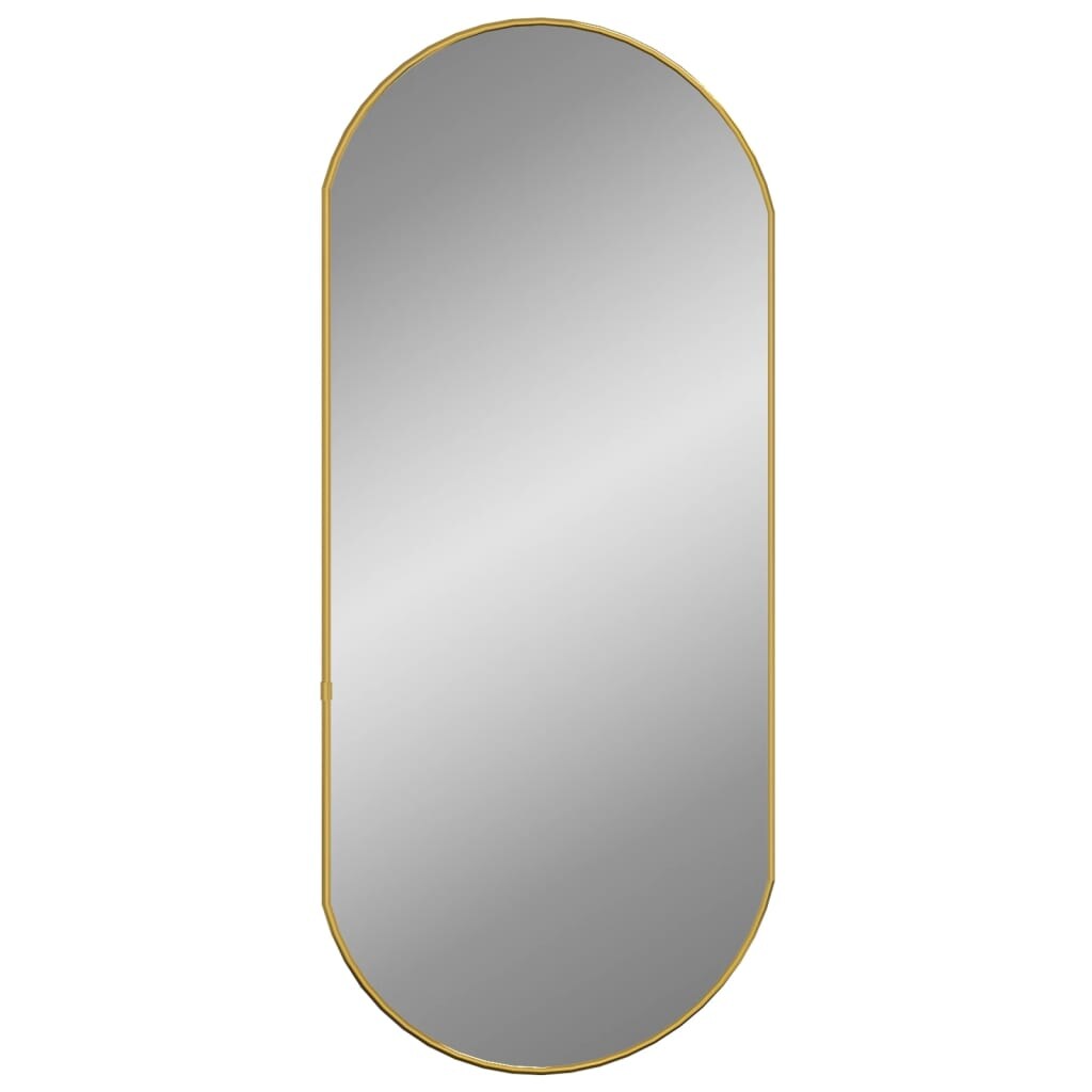 vidaXL Wandspiegel Golden 80x35 cm Oval Image