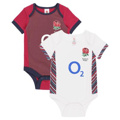 England Rugby Kit 2er-Pack Bodysuit 2024/25 – Baby Image