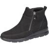 Schlupfboots WALDLÄUFER "H-BRUNI", Damen, Gr. 7,5 (41), schwarz, Nubukleder, unifarben, klassisch, Schuhe, Winterboots, Stiefelette, Bequemschuh in Komfortweite G (= weit)