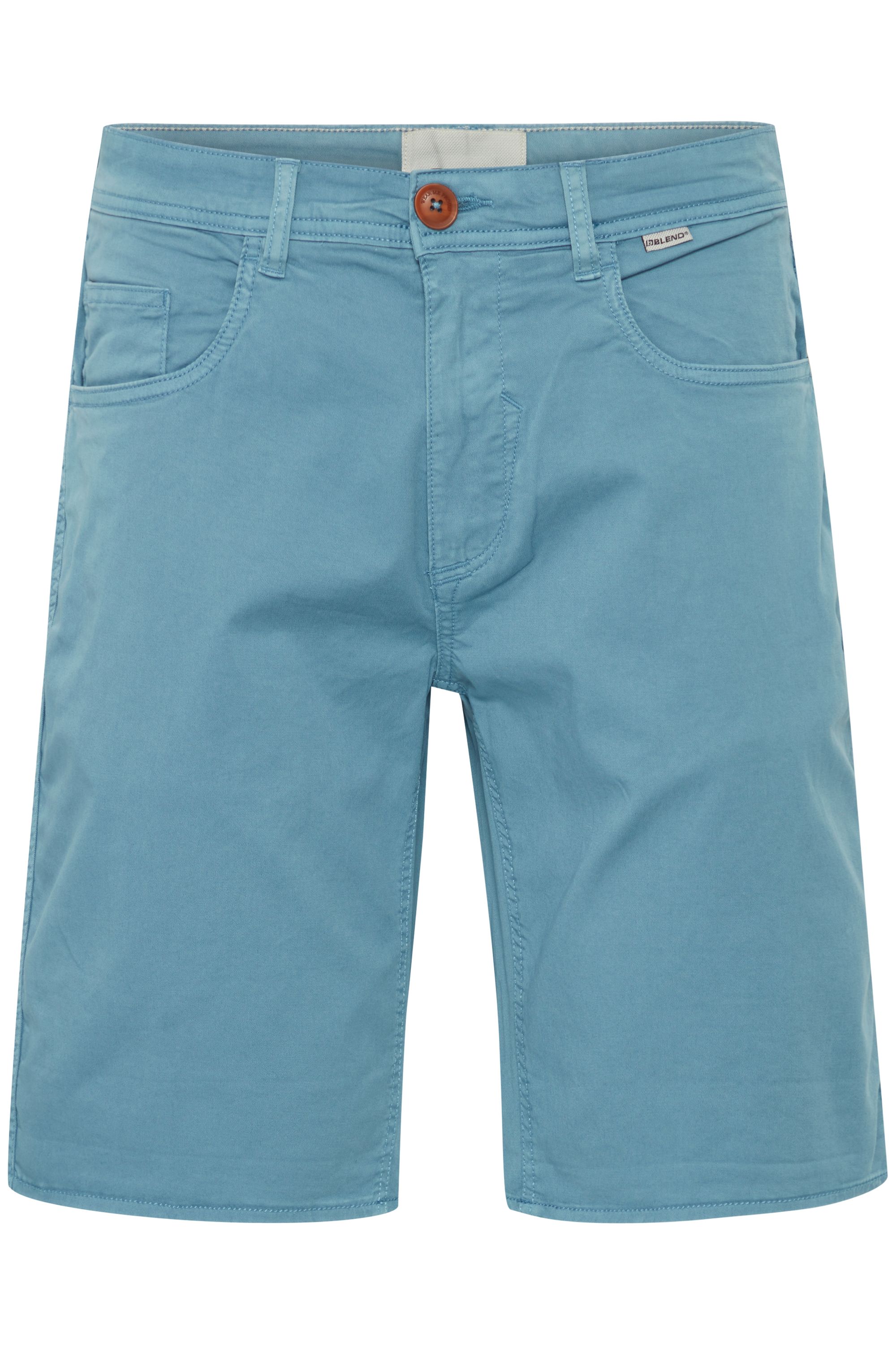 Chinoshorts BLEND "Chinoshorts BHWoven", Herren, Gr. M, N-Gr, blau (captain's blau), Obermaterial: 98% Baumwolle CO. 2% Elasthan EL., Hosen Chinoshorts