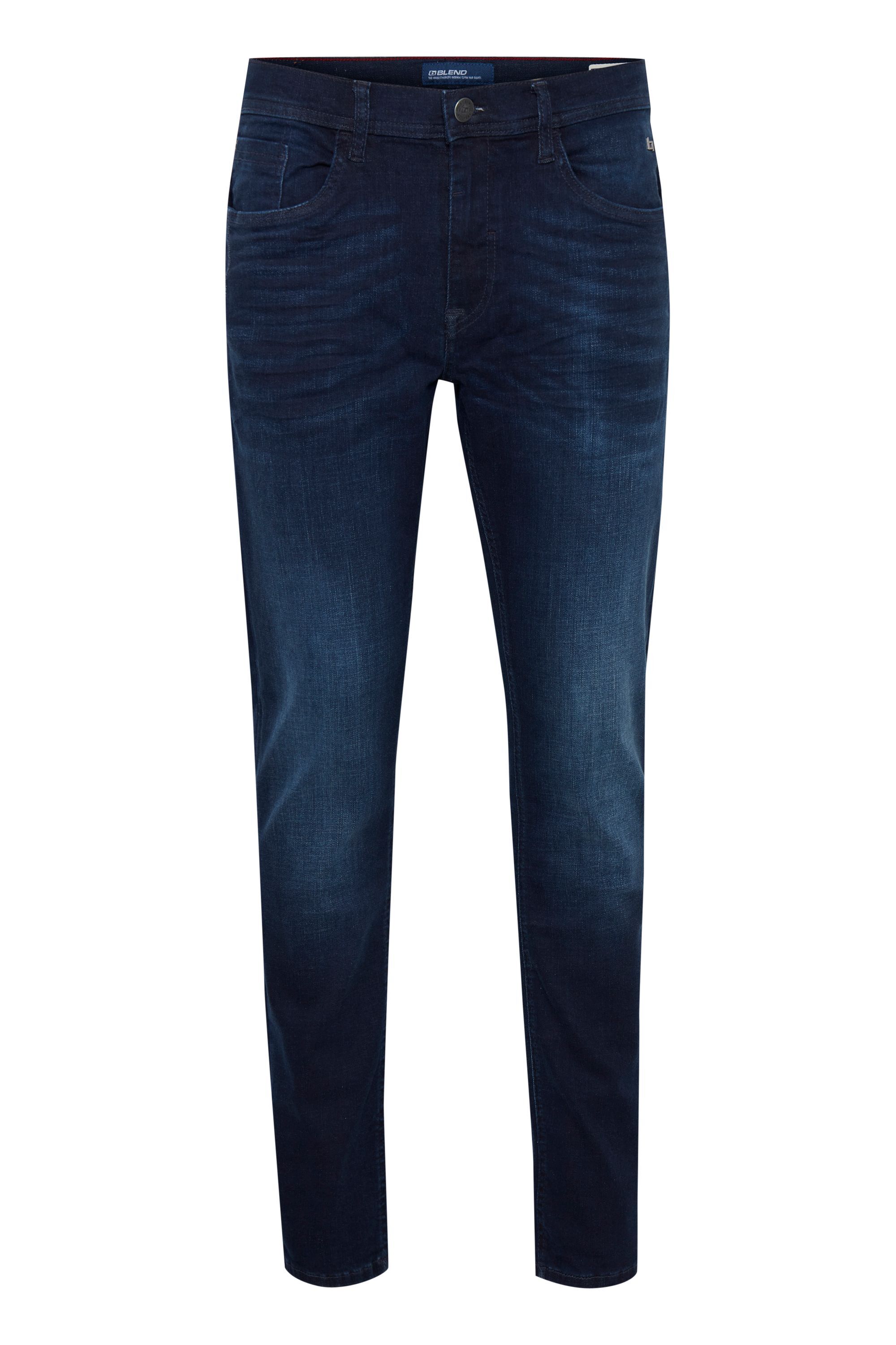 5-Pocket-Jeans BLEND "5-Pocket-Jeans BHTwister", Herren, Gr. 28, Länge 34, blau (denim dunkelblau), Obermaterial: 92% Baumwolle CO. 6% Elastodien ED. 2% Elasthan EL., Hosen 5-Pocket-Jeans Image
