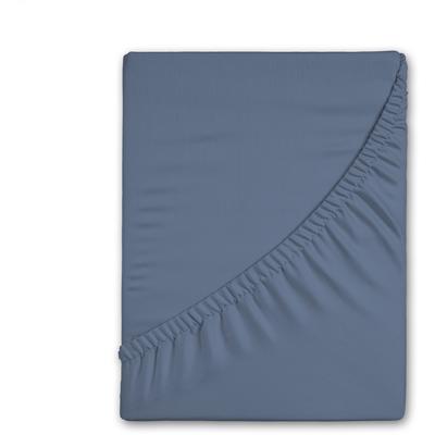 Spannbettlaken GOOD MORNING "Flanell", blau (ice blau), B:180cm L:220cm, Flanell, Obermaterial: 100% Baumwolle, Laken, Baumwolle, Flanell, Biber, Rundumgummi, 25 cm Höhe Image