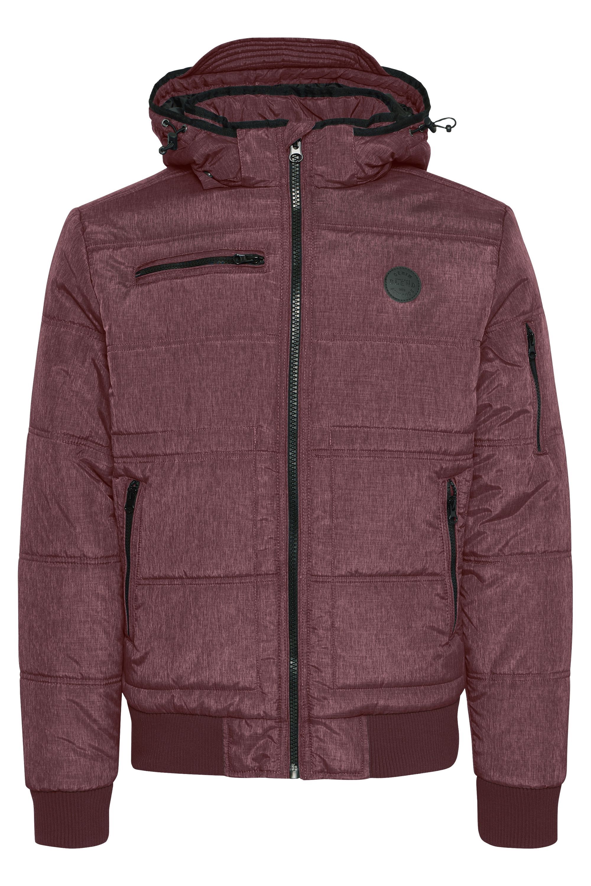 Winterjacke BLEND "Winterjacke BHBoris", Herren, Gr. M, rot (wine rot), Obermaterial: 65% Nylon NY. 35% Polyester PES., Jacken Winterjacke