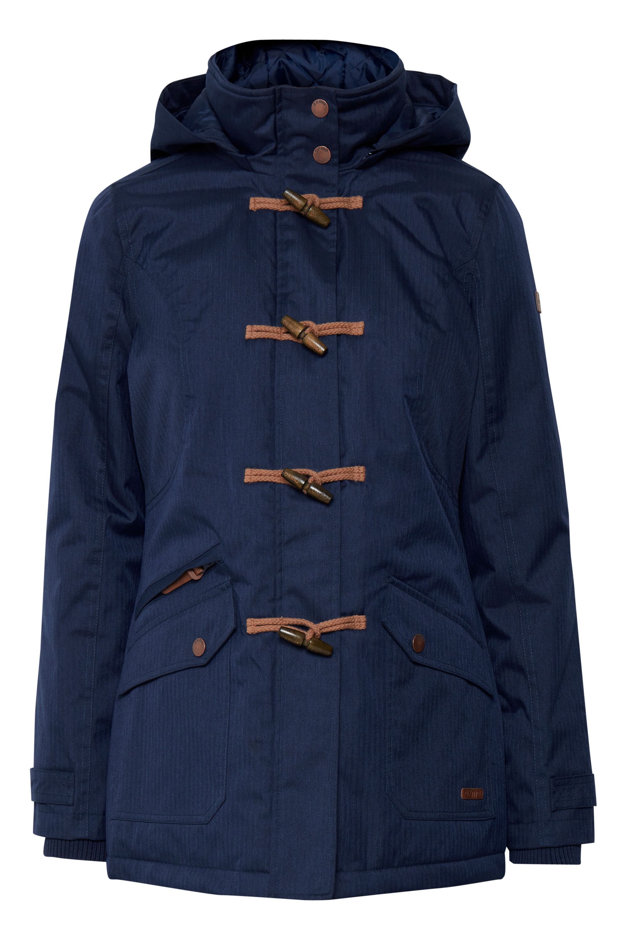 Langmantel OXMO "Parka OXBrooke", Damen, Gr. L, blau (insignia b), Obermaterial: 100% Polyester PES., Mäntel