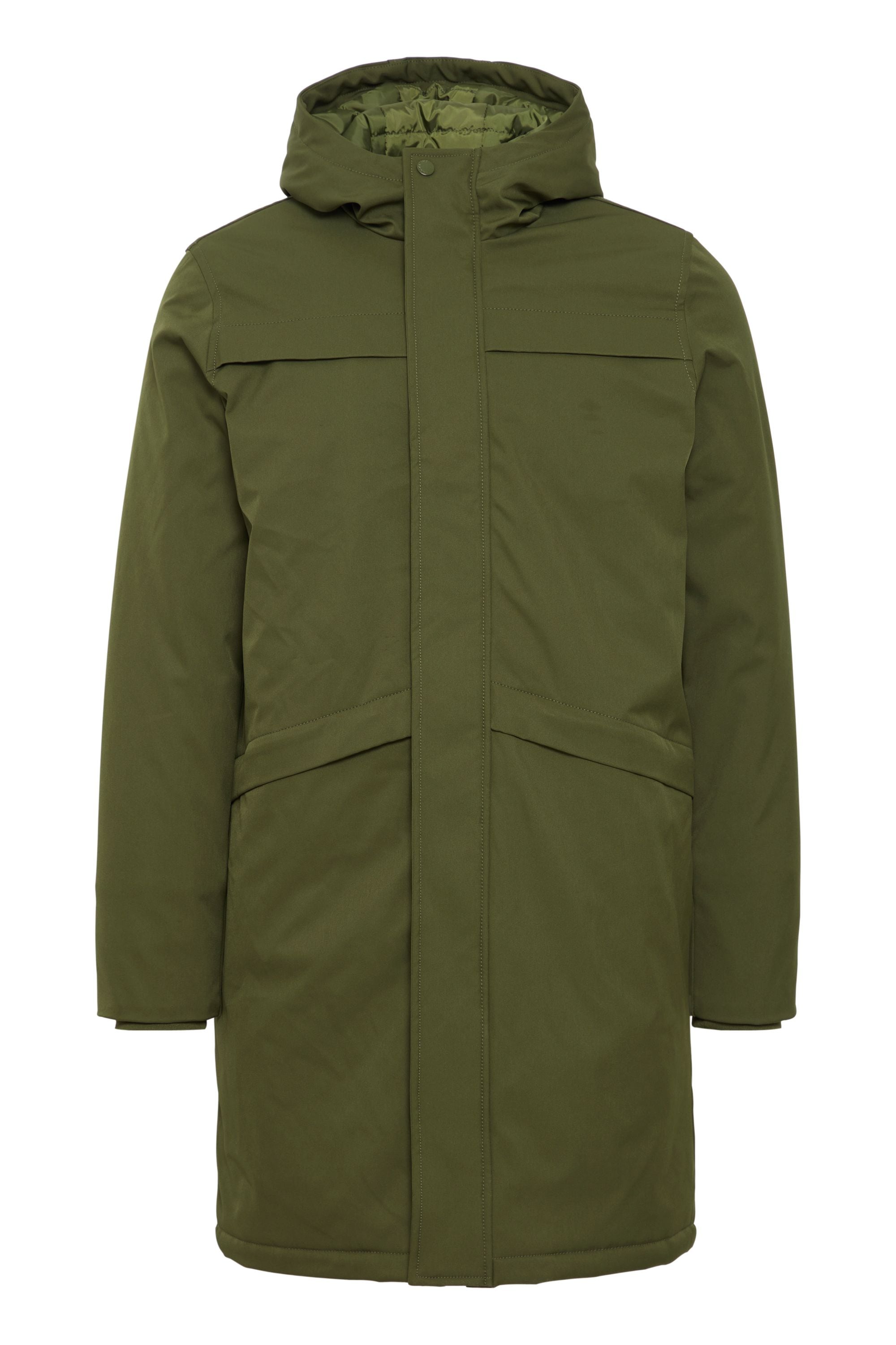 Winterjacke CASUAL FRIDAY "Winterjacke CFOlik", Herren, Gr. L, grün (rifle grün), Obermaterial: 93% Polyester PES. 7% Elasthan EL., Jacken Winterjacke