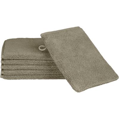 Waschhandschuh ROSS "Sensual Skin", grau (flanell), B:16cm L:22cm, Frottier, Handtücher (Packung), mit Aloe-Vera-Öl veredelt Image