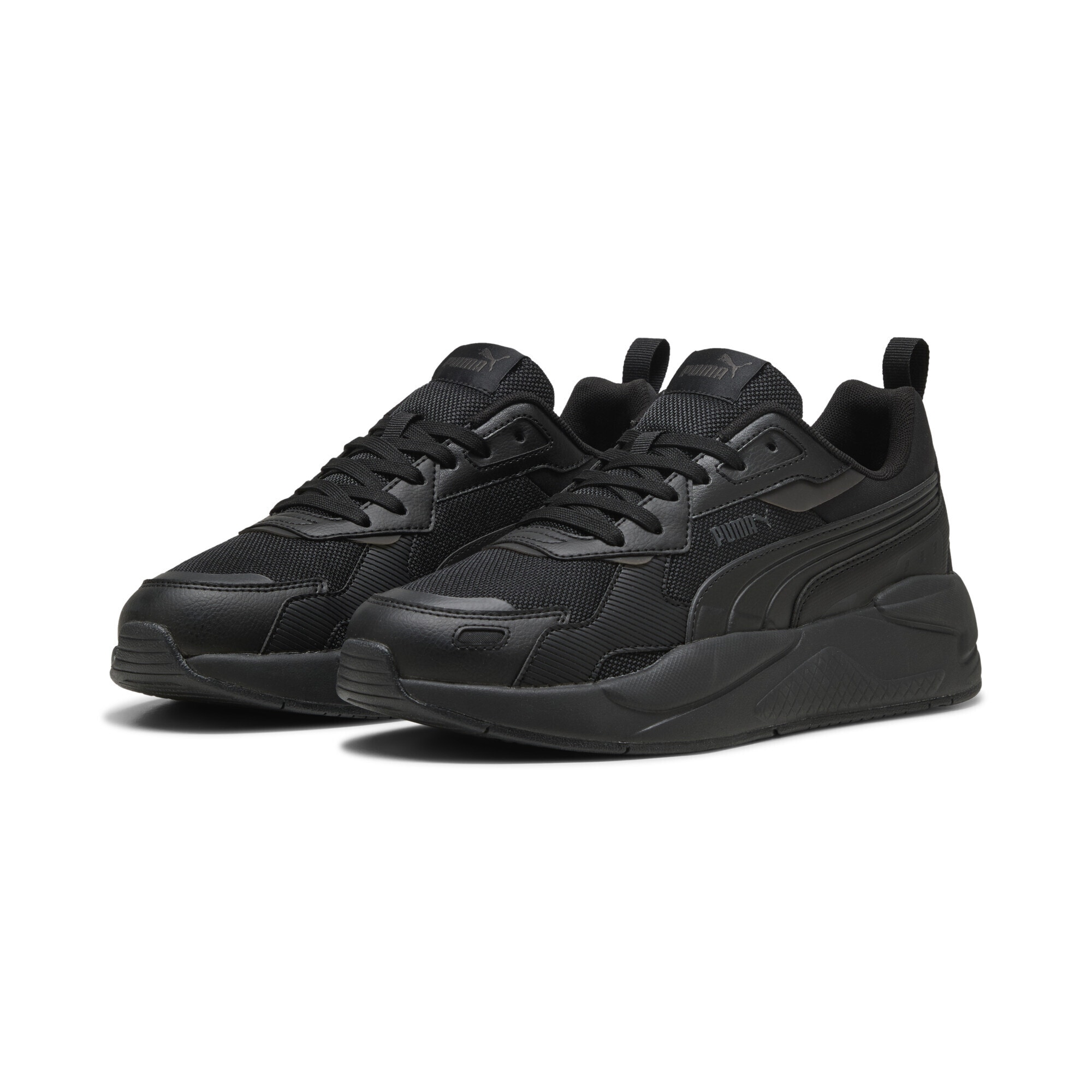Sneaker PUMA "X-Ray 3 Sneakers Erwachsene", Damen, Gr. 41, grau (schwarz flat schwarz gray), Obermaterial: Textil, Synthetik; Futter: Textil; Innensohle: Textil; Laufsohle: Gummi, Schuhe Sneaker