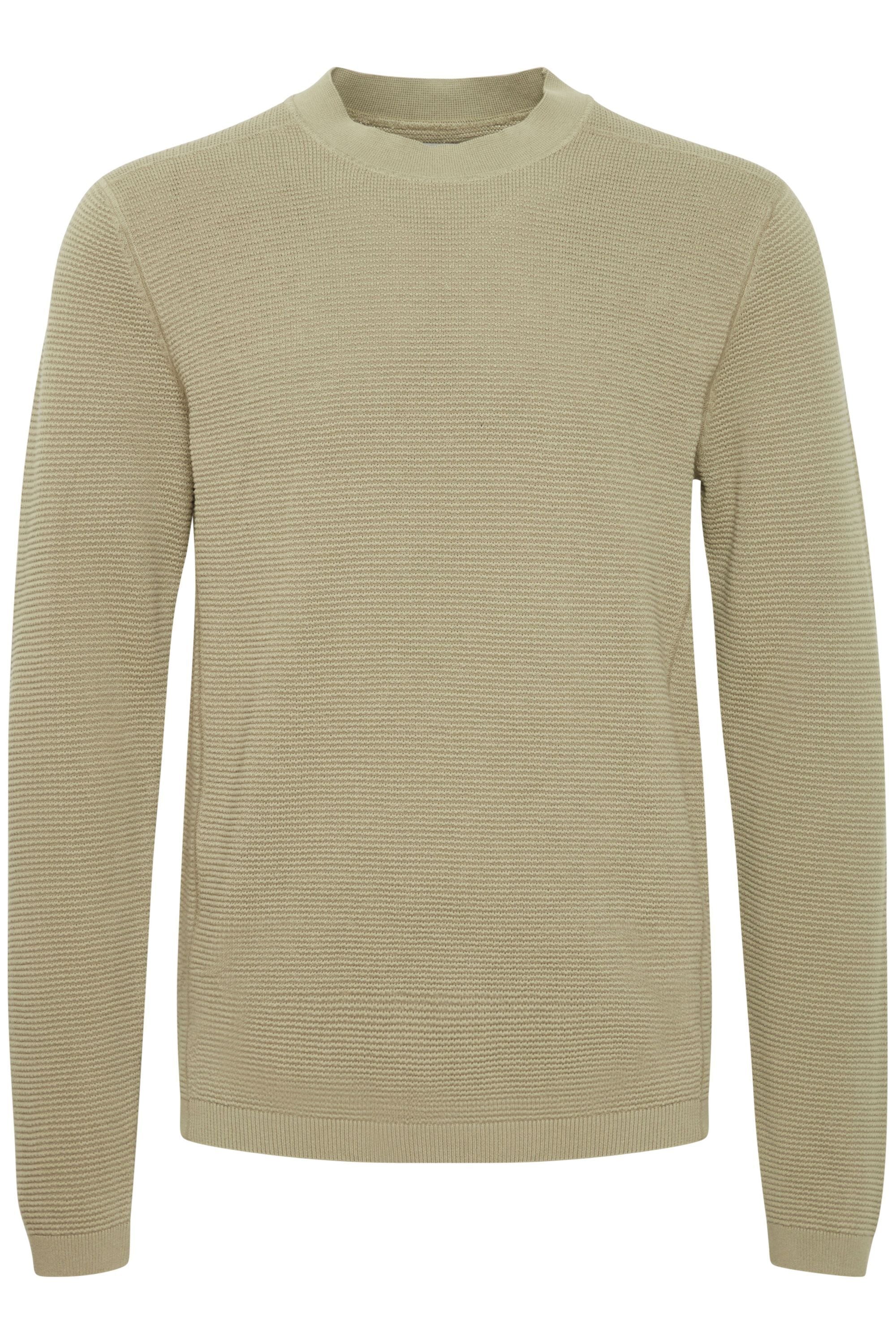 Strickfleece-Pullover CASUAL FRIDAY "Strickpullover CFKarl", Herren, Gr. M, grau (vetiver), Obermaterial: 100% Baumwolle CO., Pullover